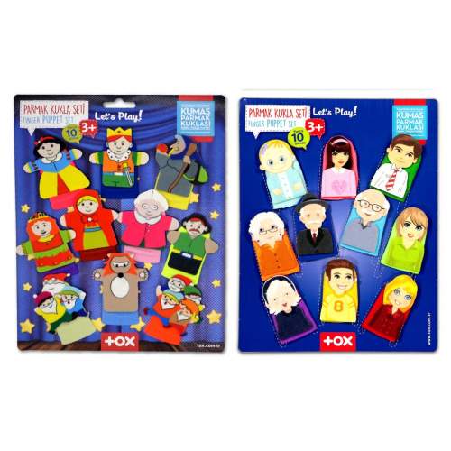 2 Set - 20 Parça Masal Kahramanları ve Aile Bireyleri Parmak Kukla 2 Set - 20 Parça Masal Kahramanları ve Aile Bireyleri Parmak Kukla