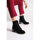 Lisinya948 Bağcıklı Fermuarlı Ortopedik Taban Suya ve Soğuğa Dayanıklı Topuklu Süet Kadın Bot ST Siyah Lisinya948 Bağcıklı Fermuarlı Ortopedik Taban Suya ve Soğuğa Dayanıklı Topuklu Süet Kadın Bot ST Siyah