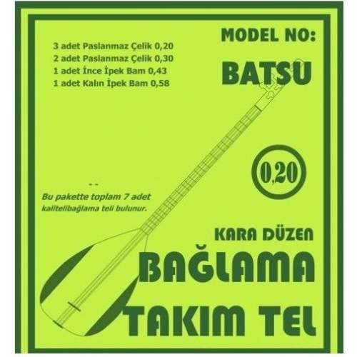 Bağlama Aksesuar Tam Takım Tel 0.20 Batsu Bağlama Aksesuar Tam Takım Tel 0.20 Batsu