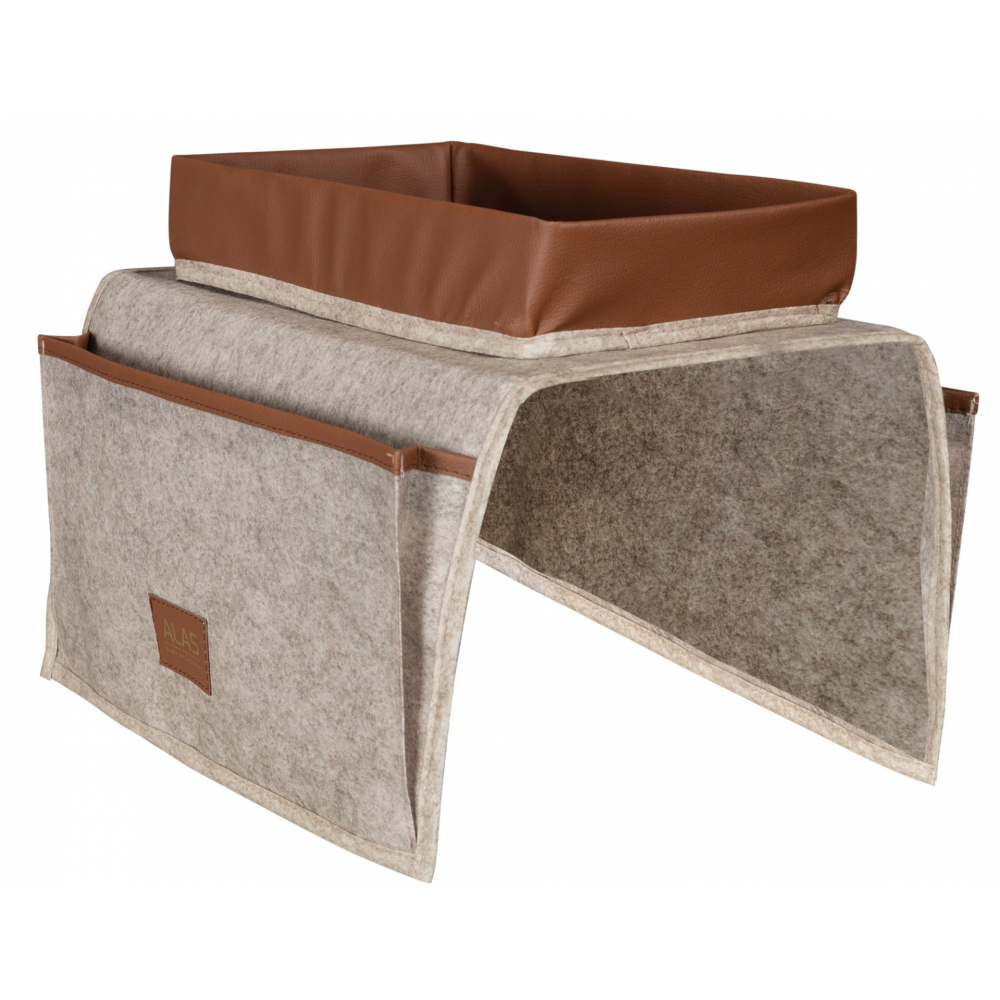 Çok Amaçlı Deri Şeritli Cepli Koltuk Kenarı Düzenleyici 03938