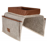 Çok Amaçlı Deri Şeritli Cepli Koltuk Kenarı Düzenleyici 03938