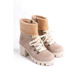 Lisinya948 Bağcıklı Fermuarlı Ortopedik Taban Topuklu Kürk Detaylı Süet Kadın Bot TT Ten Lisinya948 Bağcıklı Fermuarlı Ortopedik Taban Topuklu Kürk Detaylı Süet Kadın Bot TT Ten