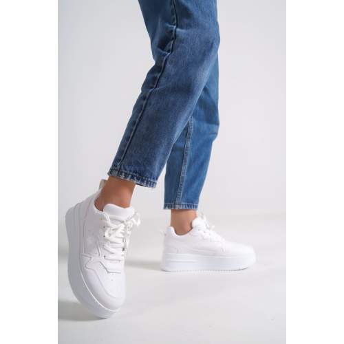 Lisinya948 Bağcıklı Ortopedik Taban Kadın Sneaker Ayakkabı BT Beyaz Lisinya948 Bağcıklı Ortopedik Taban Kadın Sneaker Ayakkabı BT Beyaz