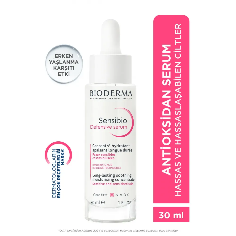 Bioderma Sensibio Defensive Hassas Ciltler Kırışıklık, Yaşlanma Karşıtı Nemlendirici Antioksidan Serum 30 ml Bioderma Sensibio Defensive Hassas Ciltler Kırışıklık, Yaşlanma Karşıtı Nemlendirici Antioksidan Serum 30 ml