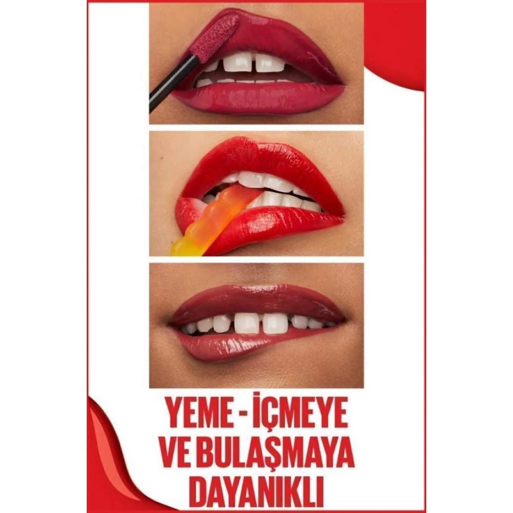 Maybelline Vinyl Ink No:15 Peachy Likit Ruj Maybelline Vinyl Ink No:15 Peachy Likit Ruj
