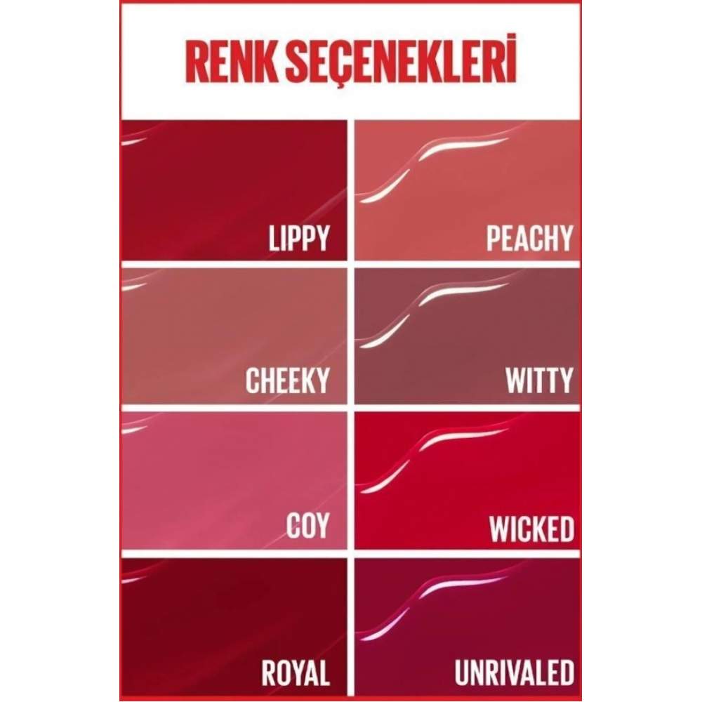 Maybelline Vinyl Ink No:15 Peachy Likit Ruj Maybelline Vinyl Ink No:15 Peachy Likit Ruj