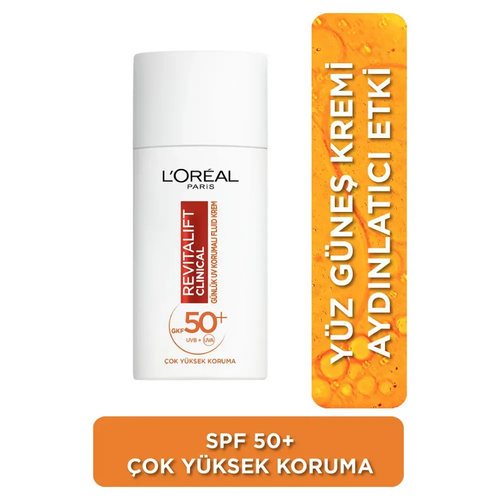 Loreal Paris Revitalift Clinical SPF50+ 50 ml Yüz Güneş Kremi Loreal Paris Revitalift Clinical SPF50+ 50 ml Yüz Güneş Kremi