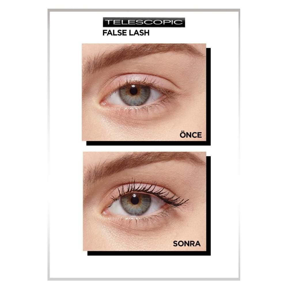 Loreal Paris False Lash Telescopic Fiber Siyah Maskara Loreal Paris False Lash Telescopic Fiber Siyah Maskara