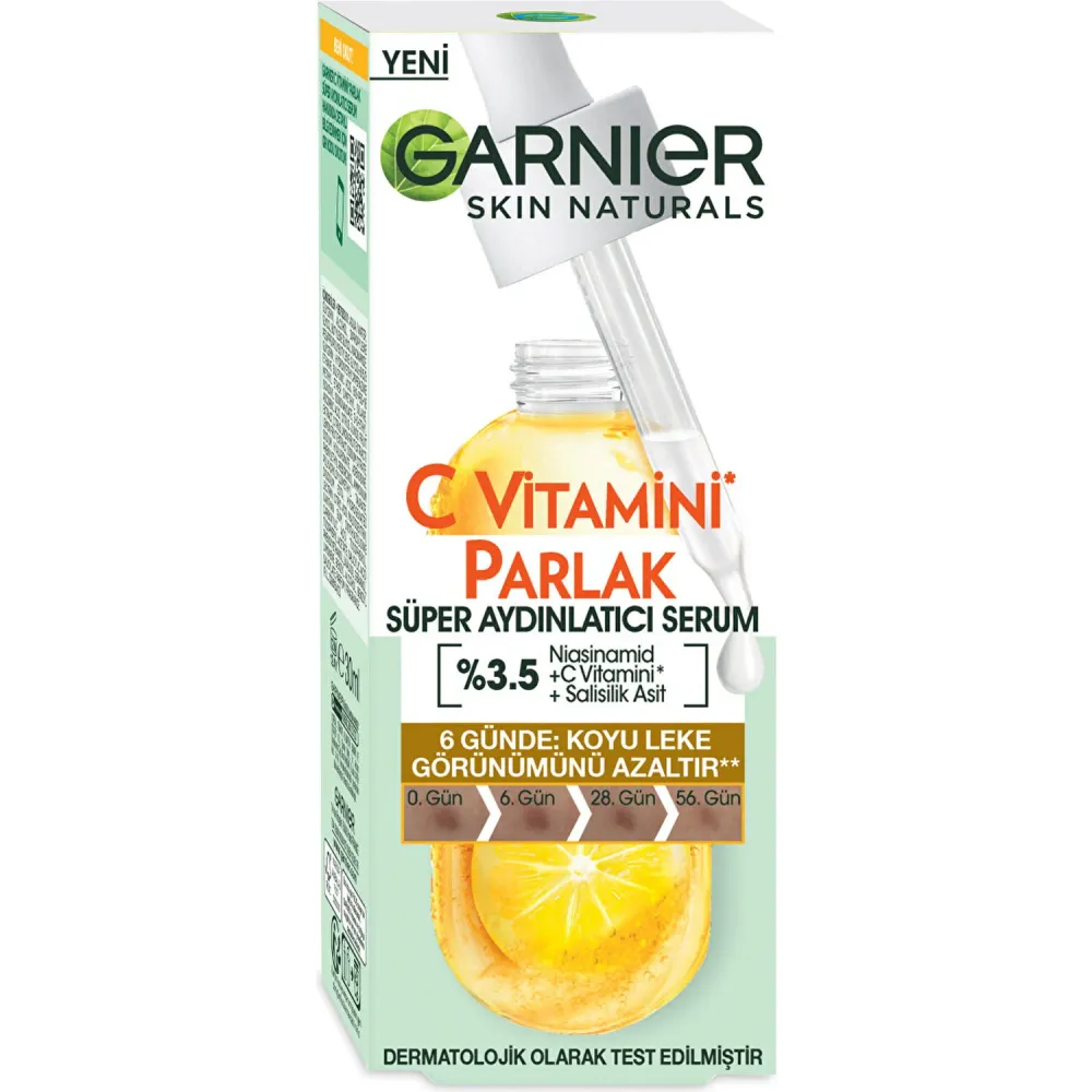 Garnier C Vitamini 30 ml Parlak Süper Aydınlatıcı Serum Garnier C Vitamini 30 ml Parlak Süper Aydınlatıcı Serum