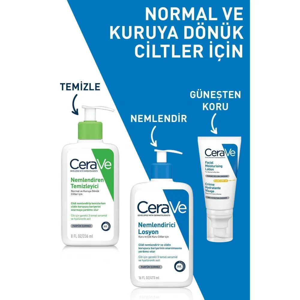 CeraVe 236 ml Hydrating Cleanser Nemlendiren Temizleyici CeraVe 236 ml Hydrating Cleanser Nemlendiren Temizleyici