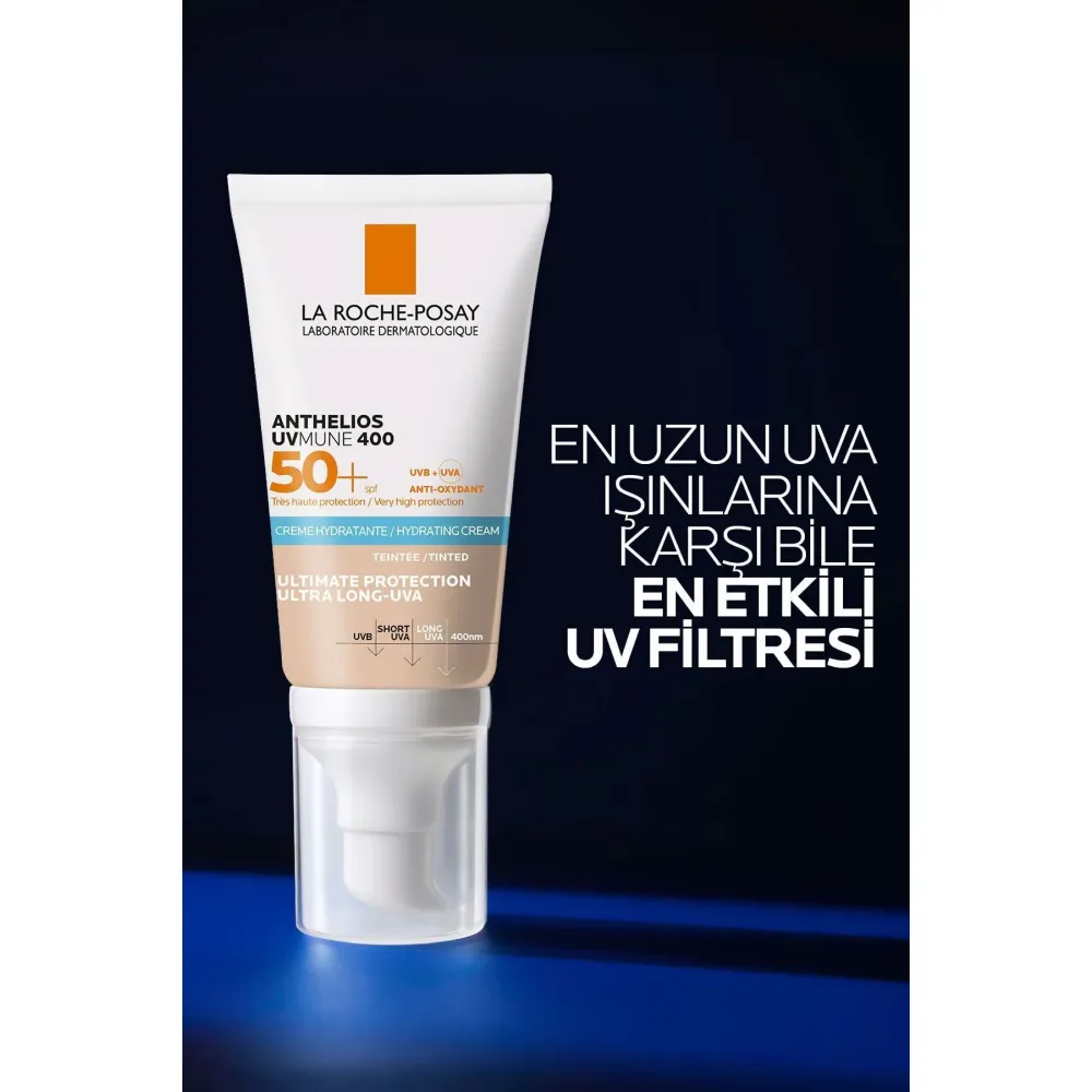 La Roche Posay Anthelios UVMune 400 Hydrating Cream SPF50+ 50 ml (Tinted/Renkli) La Roche Posay Anthelios UVMune 400 Hydrating Cream SPF50+ 50 ml (Tinted/Renkli)
