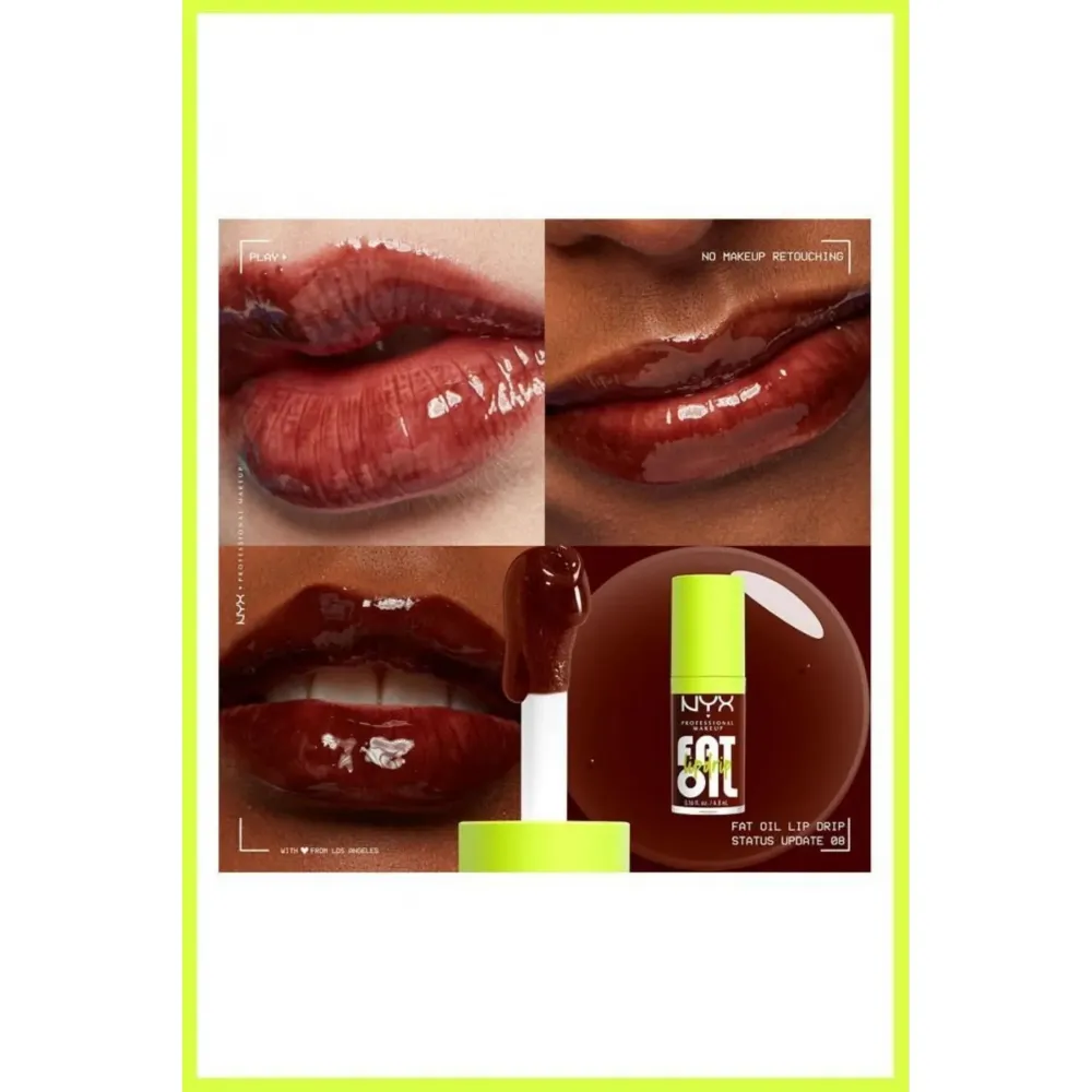 Nyx Status Update Fat Oil Lip Drip Parlatıcı Dudak Yağı Nyx Status Update Fat Oil Lip Drip Parlatıcı Dudak Yağı