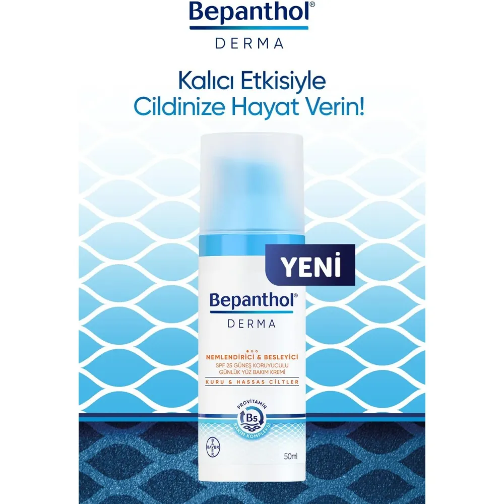 Bepanthol Derma Nemlendirici Ve Besleyici Yüz Bakım Kremi Kuru Ve Hassas Ciltler