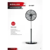 Süsler SV-1817 Siyah 18 inç Sanayi Tipi Ayaklı Vantilatör Süsler SV-1817 Siyah 18 inç Sanayi Tipi Ayaklı Vantilatör