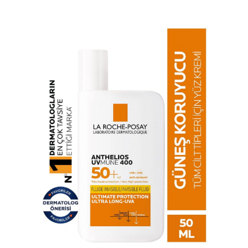 La Roche-Posay Anthelios Uvmune 400 Invisible Fluid SPF50+ 50 ml Güneş Kremi La Roche-Posay Anthelios Uvmune 400 Invisible Fluid SPF50+ 50 ml Güneş Kremi