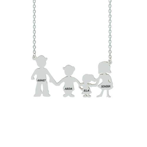 Aile İçin Özel Tasarım İsimli Kolye Aile İçin Özel Tasarım İsimli Kolye