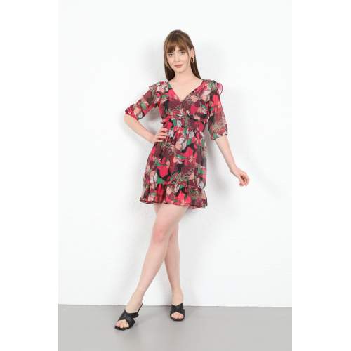 KAKTÜS Şifon Kumaş Gipeli Çiçek Desen Kısa Kadın Elbise-Fuşya SDXvzmIdq6bt KAKTÜS Şifon Kumaş Gipeli Çiçek Desen Kısa Kadın Elbise-Fuşya SDXvzmIdq6bt