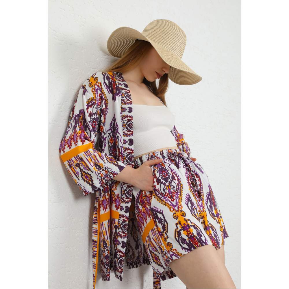 KAKTÜS Viskon Empirme Kumaş Etnik Desen Kısa Kadın Kimono-Lila SDBW4xNaU0TI KAKTÜS Viskon Empirme Kumaş Etnik Desen Kısa Kadın Kimono-Lila SDBW4xNaU0TI