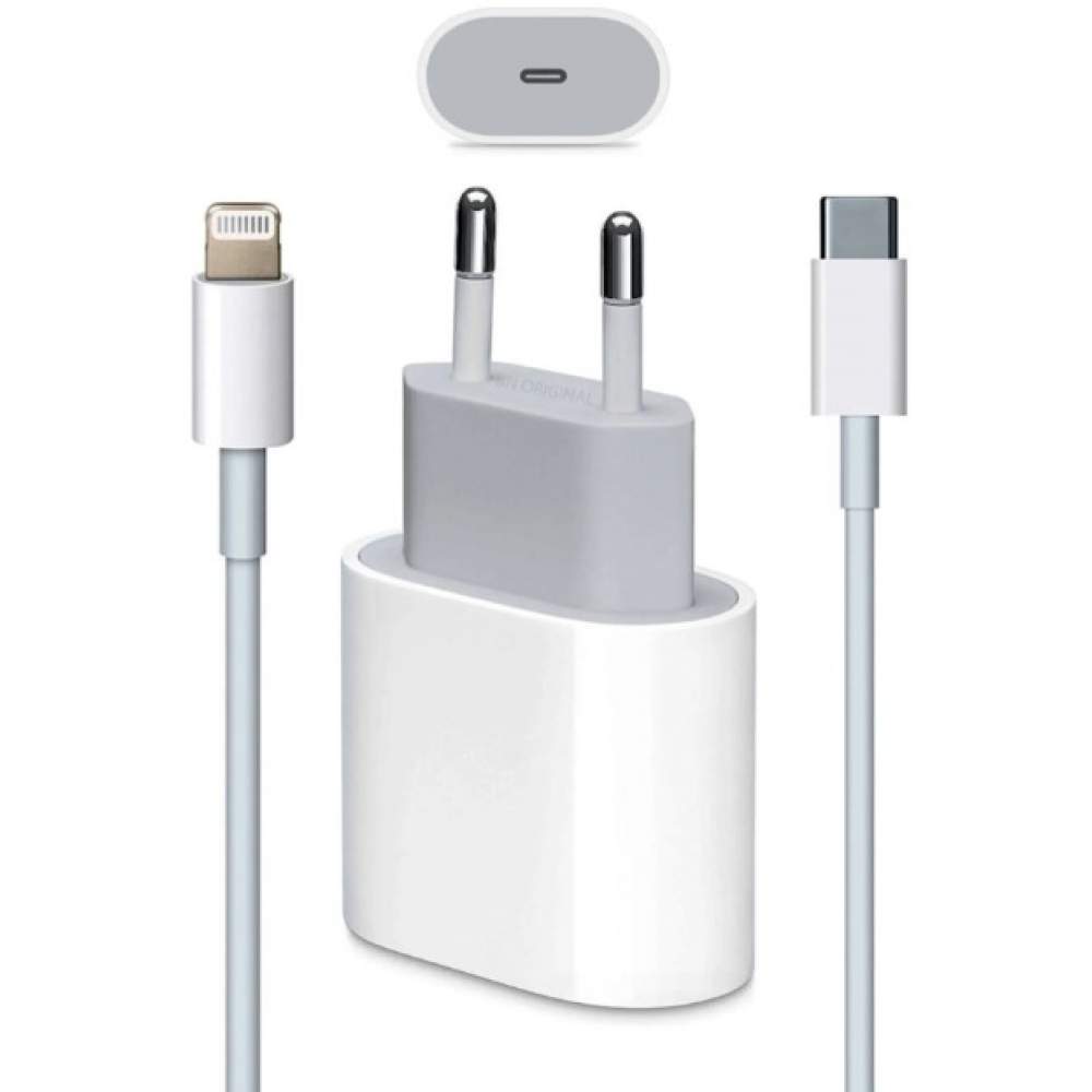 Cayka İphone 14 Pro Max 20W PD Hızlı Şarj Adaptörü 1 m Lightning Kablo Şarj Set Cayka İphone 14 Pro Max 20W PD Hızlı Şarj Adaptörü 1 m Lightning Kablo Şarj Set